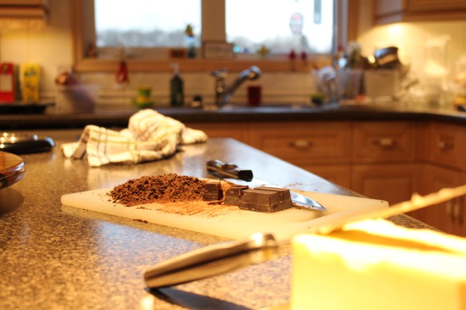 chocolate for the filling - delicious!